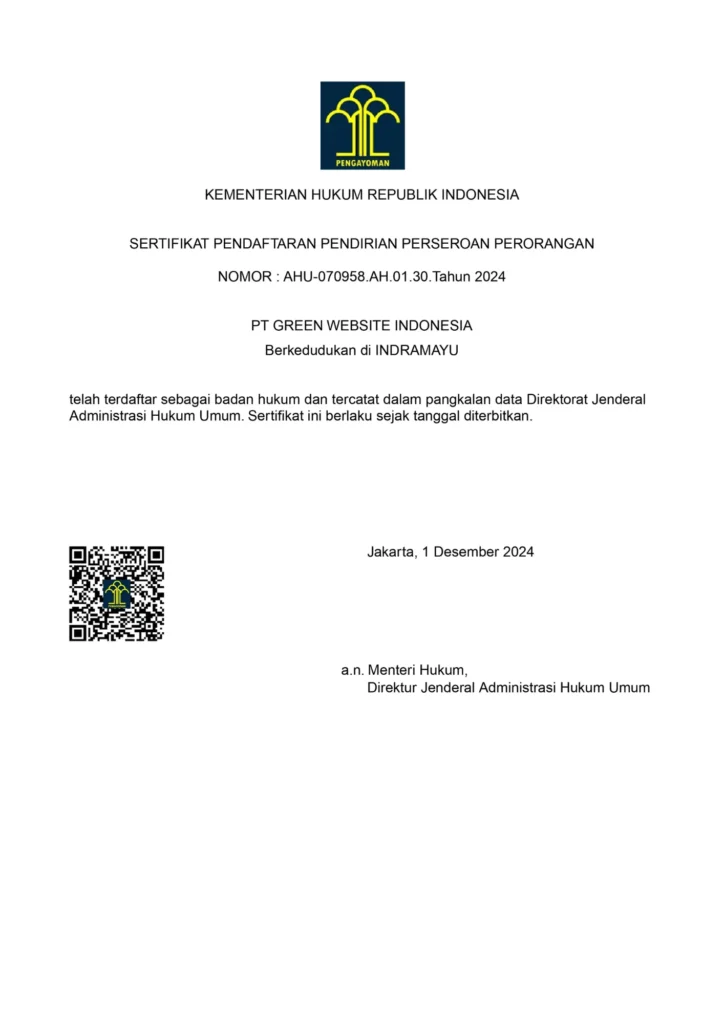 Dokumen Green Website Indonesia